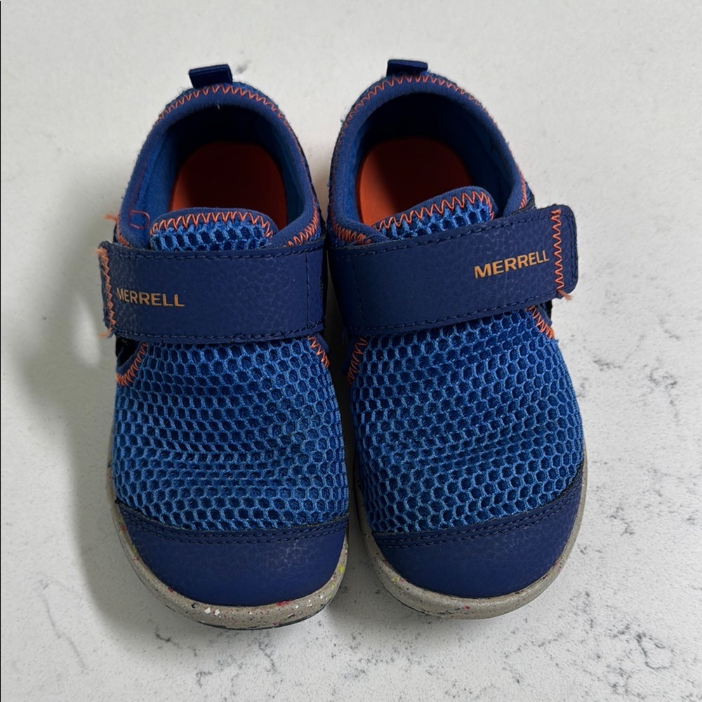 Merrell Kids Blue and Orange Shoes